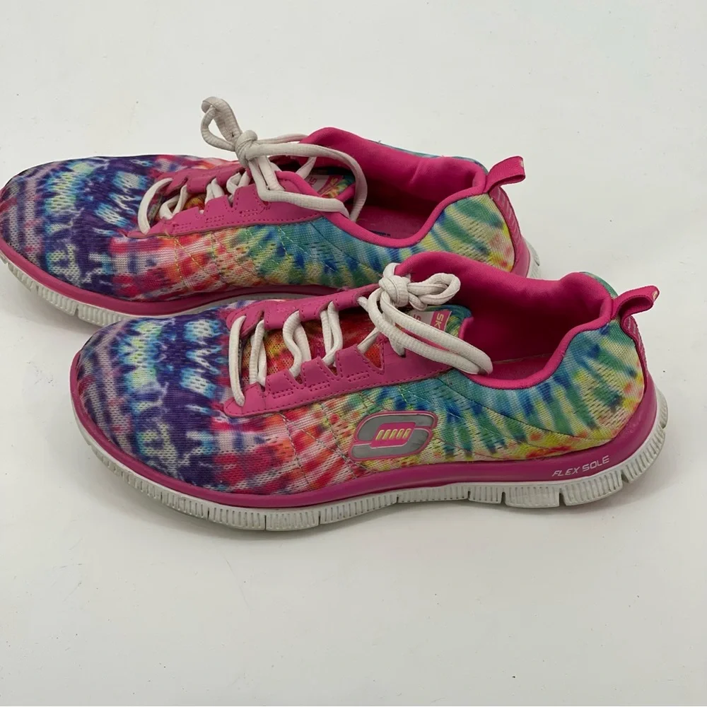 SKECHERS SKECHKNIT WOMENS SNEAKERS SIZE 8, GOOD CONDITION, PREOWNED …